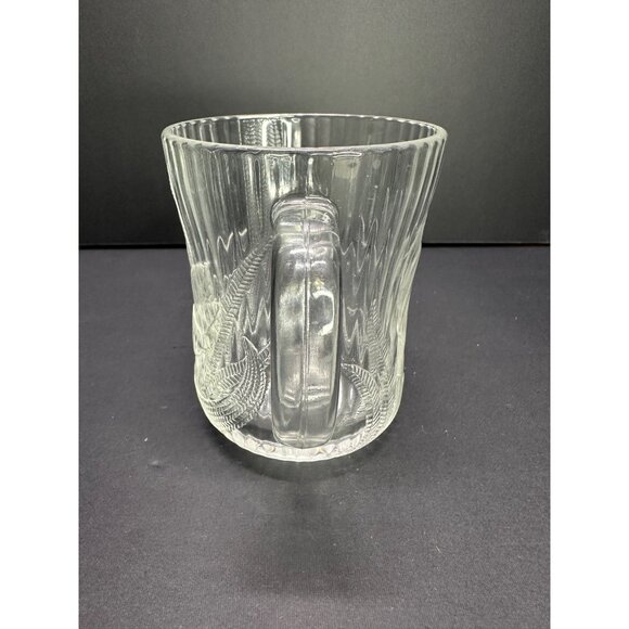 Vtg Arcoroc Coffee Tea Mugs Cups Glass Canterbury Crocus Floral - Set of 4 - Picture 6 of 9